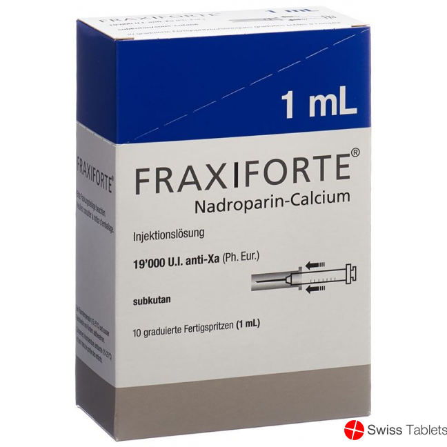 Fraxiforte 1ml Injektionslösung 10 Fertigspritzen 1ml buy online