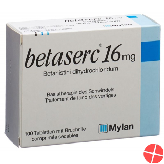 Betaserc 16mg 100 Tabletten