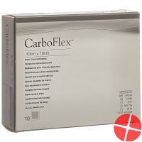 Carboflex Aktivkohle Verband 10x10cm Steril 10 Stück Carboflex Aktivkohle Verband 10x10cm Steril 10 Stück