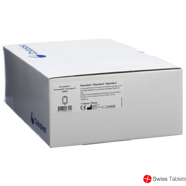 Conveen Standard Nachtbeutel Steril 1500ml 90cm 10 Stück buy online