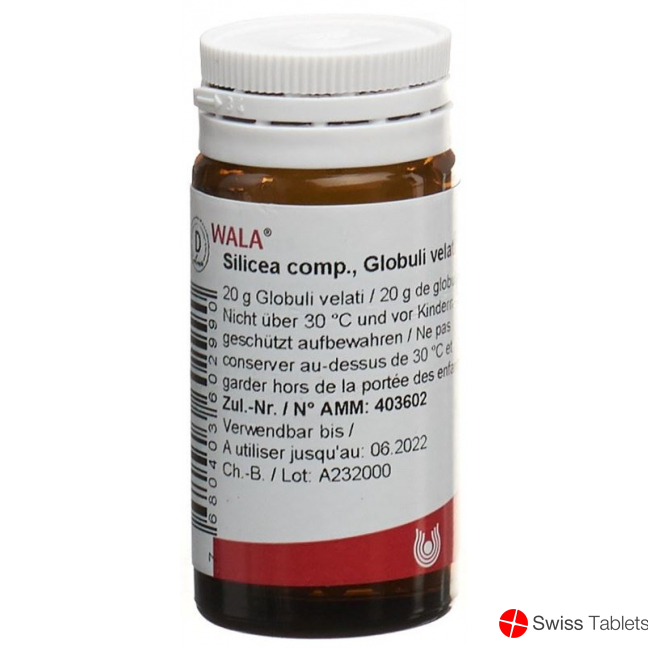 Wala Silicea Comp Globuli Flasche 20g buy online