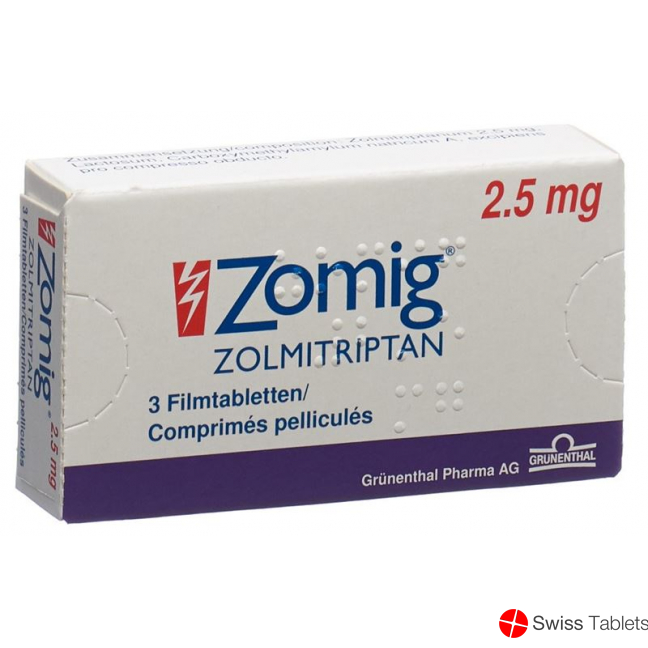 Zomig Filmtabletten 2.5mg 3 Stück buy online