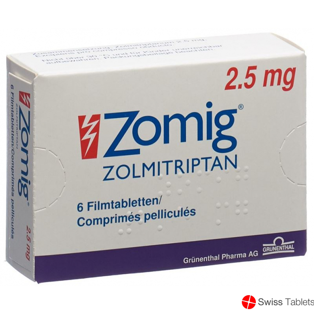 Zomig Filmtabletten 2.5mg 6 Stück buy online
