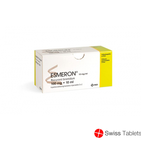 Esmeron Injektionslösung 100mg/10ml 10 Durchstechflaschen 10ml buy online
