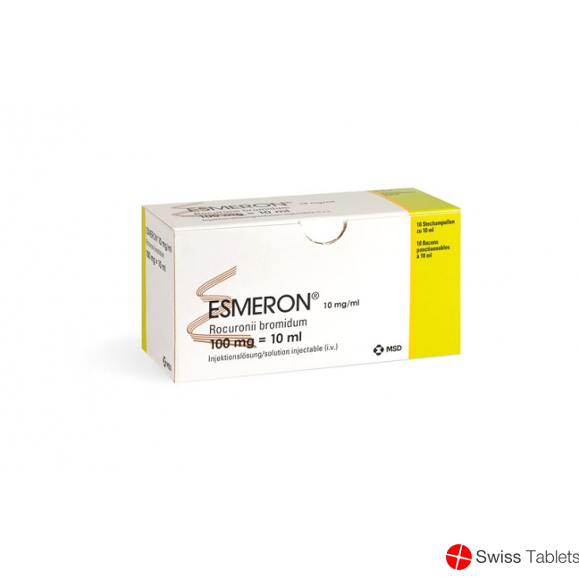 Esmeron Injektionslösung 100mg/10ml 10 Durchstechflaschen 10ml buy online