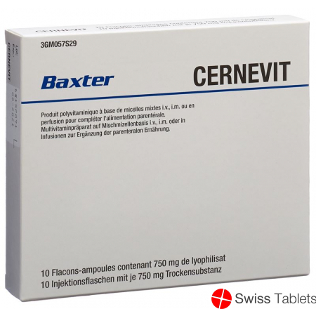 Cernevit dry substance vial 10 pieces buy online