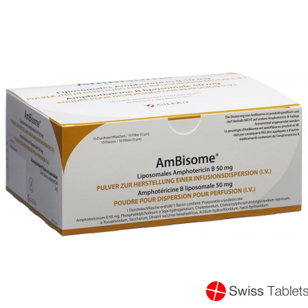 Ambisome Trockensubstanz 50mg Durchstechflasche 10 Stück buy online