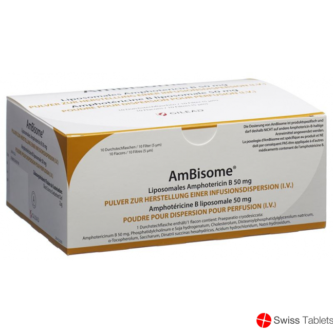 Ambisome Trockensubstanz 50mg Durchstechflasche 10 Stück buy online