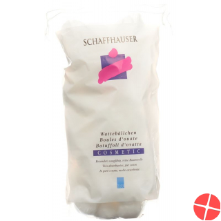Schaffhauser Wattebaellchen Cosmet Weiss 60g