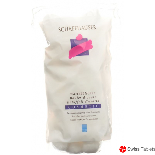 Schaffhauser Wattebaellchen Cosmet Weiss 60g buy online
