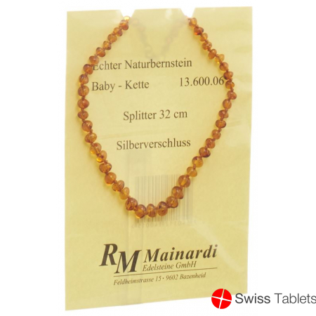 Mainardi Bernstein Babykette Splitter 32cm Silberverschluss buy online
