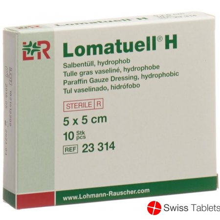 Lomatuell H Salbenkompresse 5x5cm Steril 10 Stück buy online
