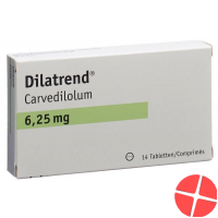 Dilatrend Tabletten 6.25mg 14 Stück