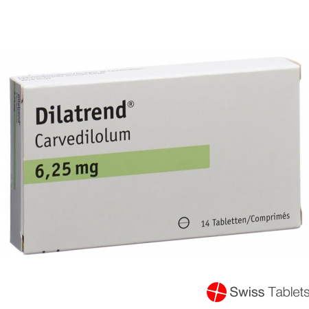 Dilatrend Tabletten 6.25mg 14 Stück buy online