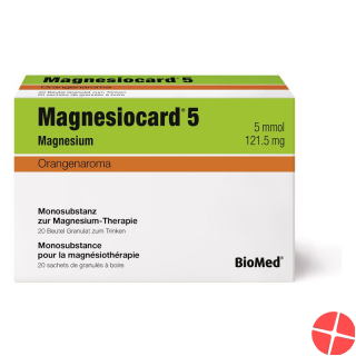 Magnesiocard 5 Granulat 5 Mmol Orange 20 Beutel 5g