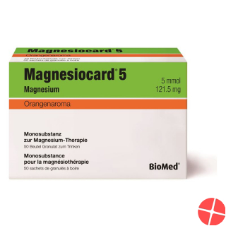 Magnesiocard 5 Granulat 5 Mmol Orange 50 Beutel 5g