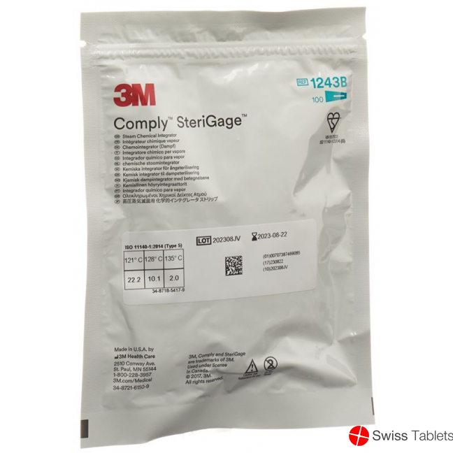 3M Comply Sterigage Integ Dampf 2x5.2cm 100 Stück buy online
