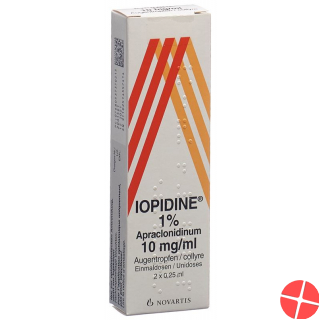 Iopidine Augentropfen 1% 2 Monodosis 0.25ml
