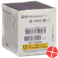 BD Microlance 3 Injektionskanülen 0.3mm x 13mm Gelb 100 Stück