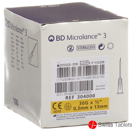 BD Microlance 3 Injektionskanülen 0.3mm x 13mm Gelb 100 Stück buy online