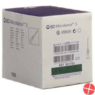 BD Microlance 3 Injektionskanülen 0.8mm x 50mm Grün 100 Stück