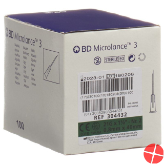 BD Microlance 3 Injektionskanüle 0.80x40mm Grün 100 X