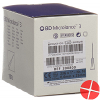 BD Microlance 3 Injektionskanüle 0.6mmx25mm Blau 100 Stück BD Microlance 3 Injektionskanüle 0.6mmx25mm Blau 100 Stück