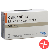 Cellcept i.v. Trockensubstanz 500mg Durchstechflasche 4 Stück