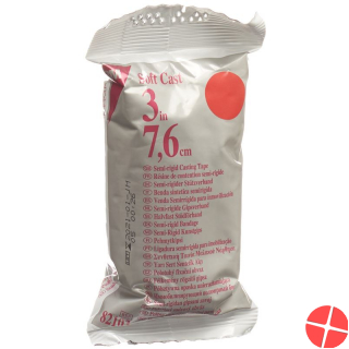 3M Scotchcast Softcast 7.5cmx3.65m Red