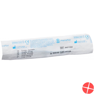 Gribi Einmalpinzette 12.5cm Anat Steril Trans