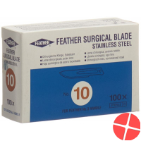 Feather Skalpellklingen Steril Nr 10 100 Stück