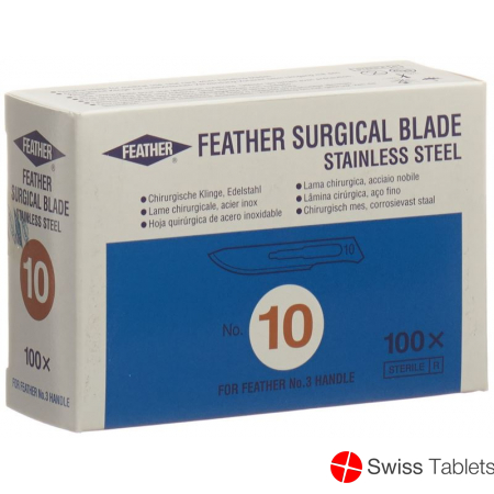 Feather Skalpellklingen Steril Nr 10 100 Stück buy online