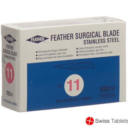 Feather Skalpellklingen Steril Nr 11 100 Stück buy online