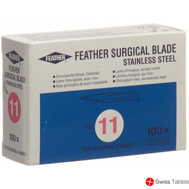 Feather Skalpellklingen Steril Nr 11 100 Stück buy online