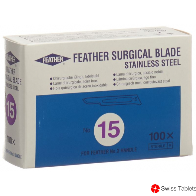 Feather Skalpellklingen Steril Nr 15 100 Stück buy online