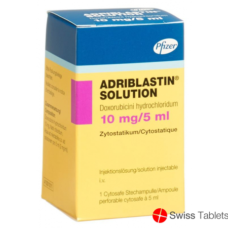 Adriblastin Solution 10mg/5ml Cytosafe 5ml buy online