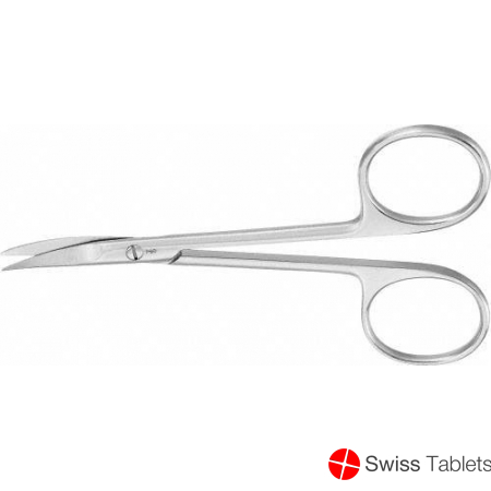 Aesculap Iris thread scissors 110mm curved buy online