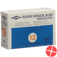 Feather Skalpellklingen Steril Nr 12 100 Stück