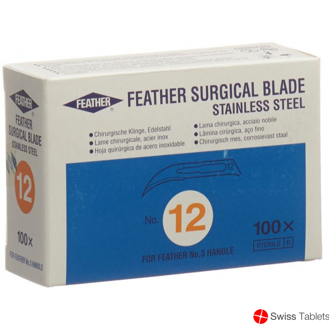 Feather Skalpellklingen Steril Nr 12 100 Stück buy online