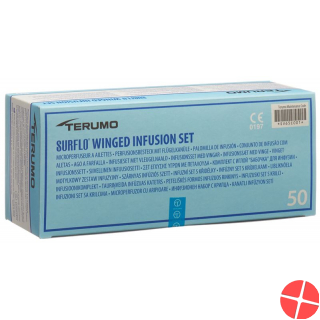 Terumo Surflo Perfusionsbesteck mit Flügelkanüle 21g 0.8x19mm Grün 50 Stück