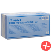 Terumo Surflo Perfusionsbesteck mit Flügelkanüle 25g 0.5x19mm Orange 50 Stück