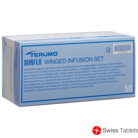 Terumo Surflo Perfusionsbesteck mit Flügelkanüle 25g 0.5x19mm Orange 50 Stück buy online