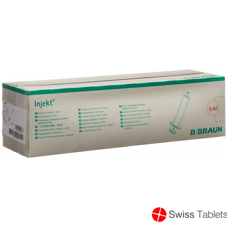 Braun Injektionsspritze 5ml Luer 2-teilig Exzentrisch 100 Stück buy online