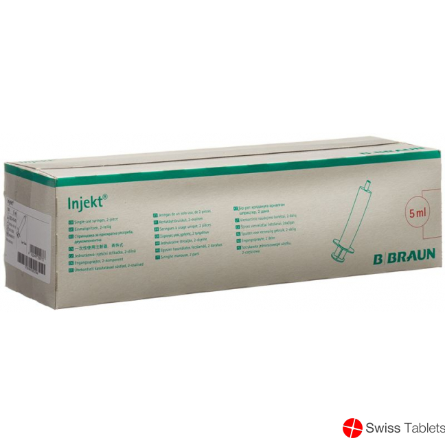 Braun Injektionsspritze 5ml Luer 2-teilig Exzentrisch 100 Stück buy online