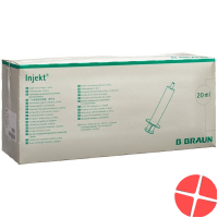 Braun 20 ml 100 pieces injection syringe luer two-part eccentric Braun 20 ml 100 pieces injection syringe luer two-part eccentric