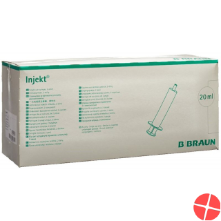 Braun Injektionsspritze 20ml Luer 2-teilig Exzentrisch 100 Stück