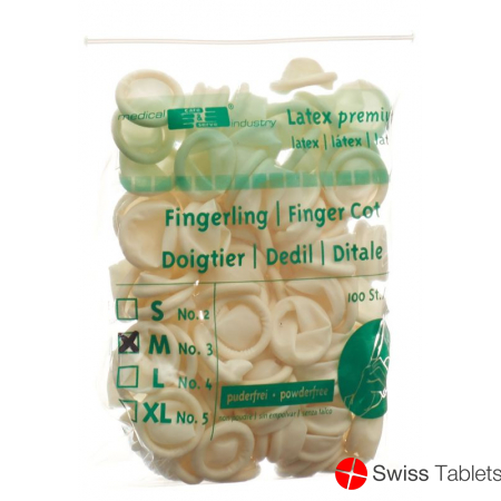 Gribi Fingerlinge Latex Grösse M Unsteril 100 Stück buy online