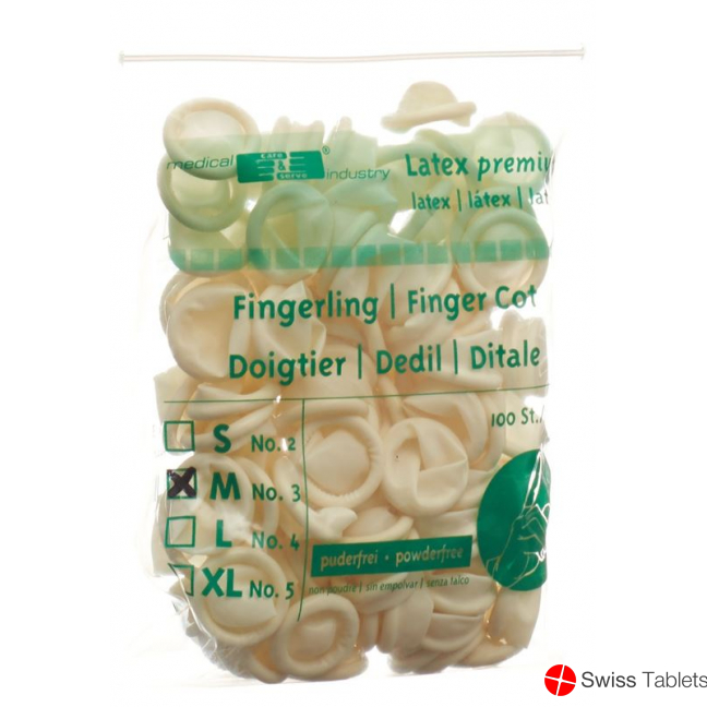 Gribi Fingerlinge Latex Grösse M Unsteril 100 Stück buy online