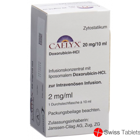 Caelyx Infusionskonzentrat 20mg/10ml Ampullen 10ml buy online