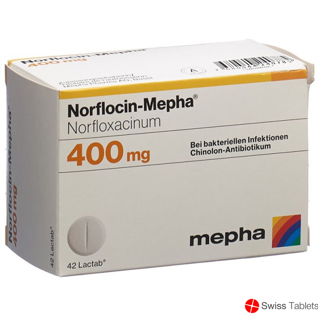 Norflocin Mepha Lactabs 400mg 42 Stück buy online